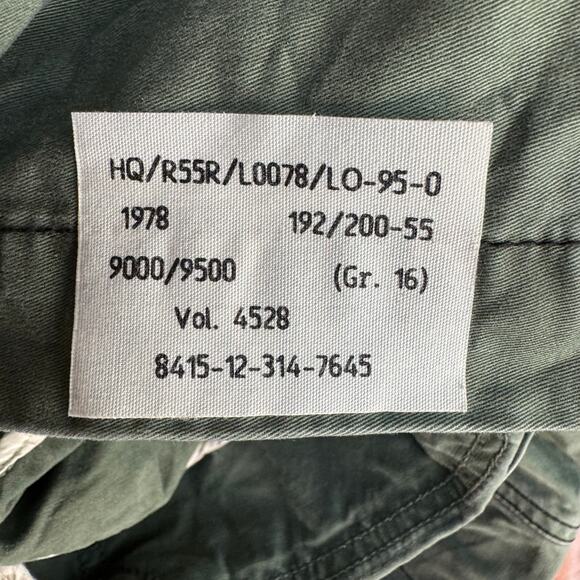 Diesel Military Utility Jacket Army Green Cotton Casual Classic Pockets Large - Picture 9 of 9